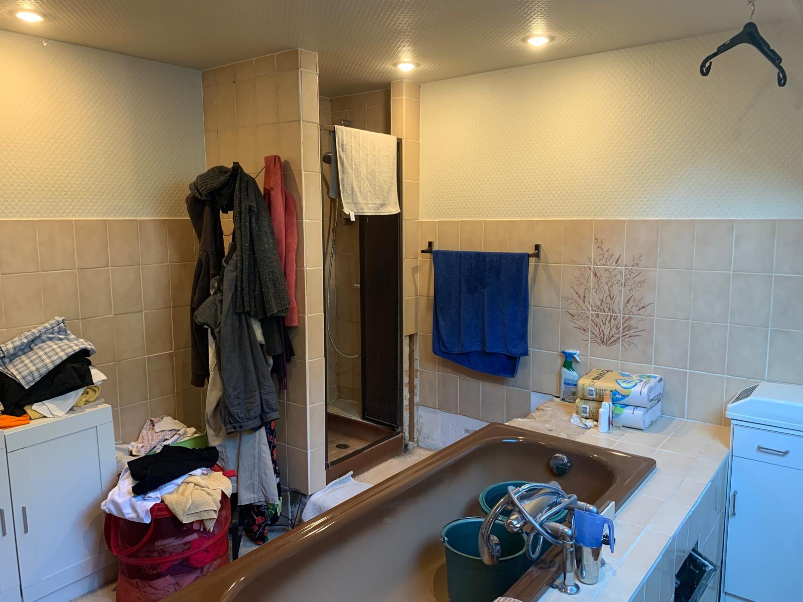 Douche et contour baignoire en mortex teinte BM 60 photo avant